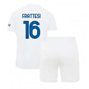 Inter Milan Davide Frattesi #16 Udebanesæt Børn 2023-24 Kort ærmer (+ korte bukser)